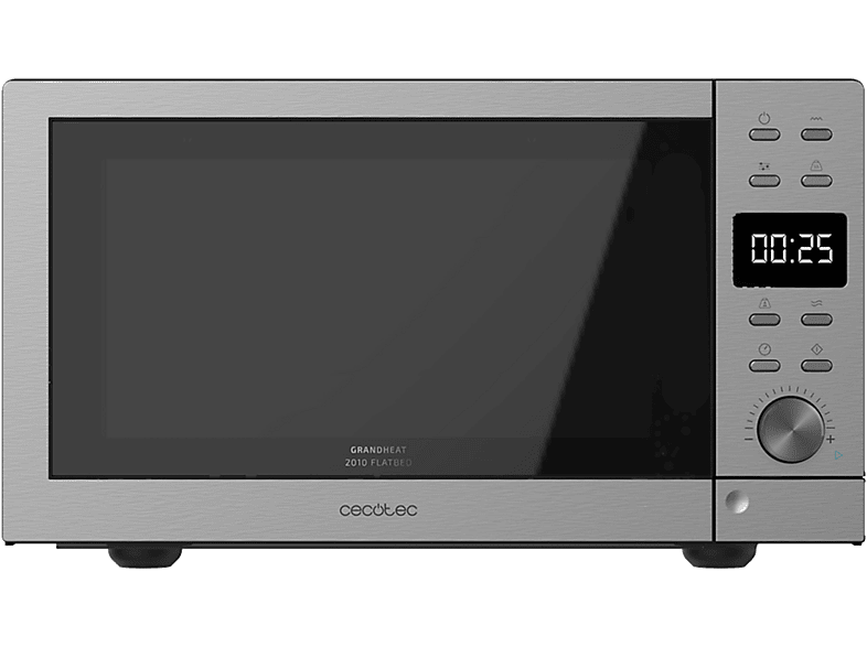 Cecotec Microondas Sin Plato Grandheat 2010 Flatbed Steel 9 Funciones preconfiguradas Quick Start Grey