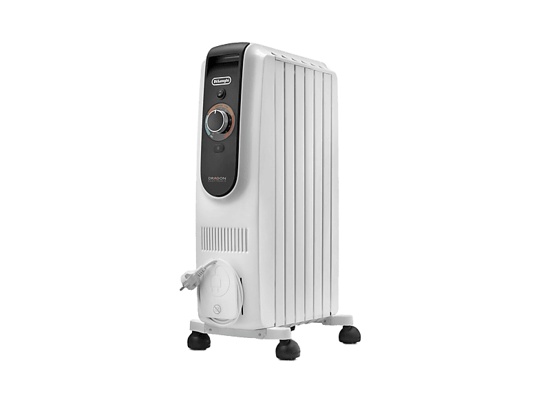 De'Longhi Dragon EASYTRONIC TRD50615 Sistema de aceite 1500W 12 niveles de temperatura 6 elementos Blanco