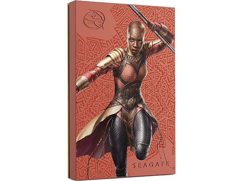 Seagate Firecuda Marvel Okoye USB 3.2 HDD PC Mac XBox Rojo