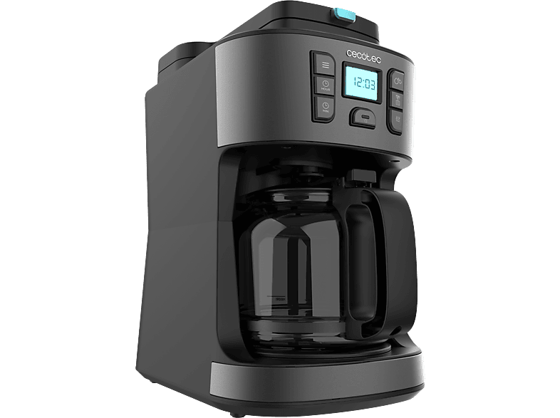 Cecotec Coffee 66 Grind & Drop 12 tazas 1086 W Programable Capacidad 1.8 L Tecnología ExtremeAroma Grey