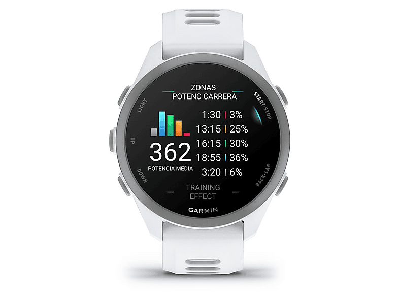 Garmin Forerunner 170 Blanco 20 mm Pantalla Táctil AMOLED de 1.2 Hasta 10 días de Autonomía 5 ATM