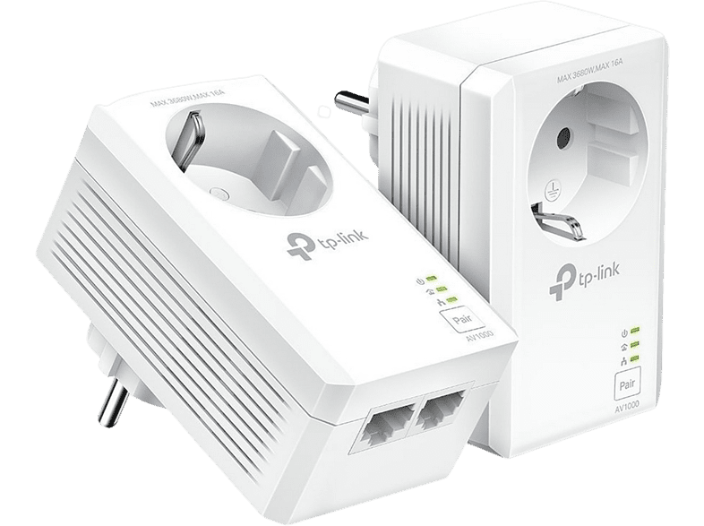 TP-Link TL-PA7027PKIT Plug and Play 2 puertos Gigabit 1000 Mbps Blanco