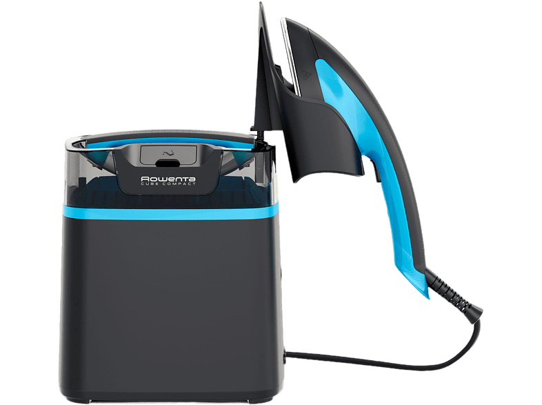 Rowenta UR1512D1 Cube Compact 2980 W 5 bar Golpe de vapor 90 g/min 1 l 60 min de autonomía Acero Inoxidable Negro y Azul
