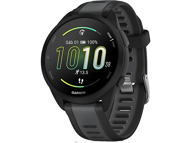 Garmin Forerunner® 165 Music Negro 20 mm 1.2 AMOLED 4 GB Garmin Pay™ Control inteligente