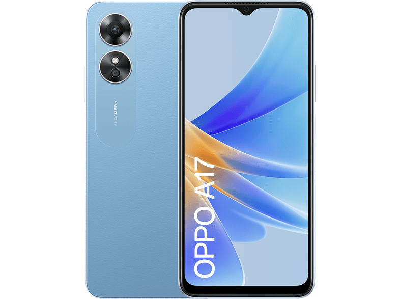 OPPO A17 Lake Blue 64 GB 4 GB RAM 6.5 HD+ MediaTek Helio G35 5000 mAh Android
