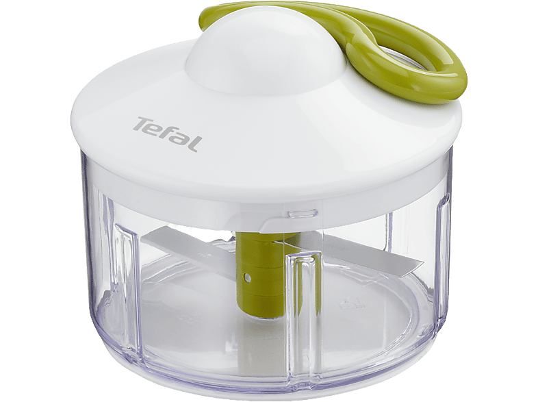 Tefal 5 Second K1330404 0.5 L Cuchillas Acero Inoxidable Sistema de bloqueo Base antideslizante Manual Blanco y verde