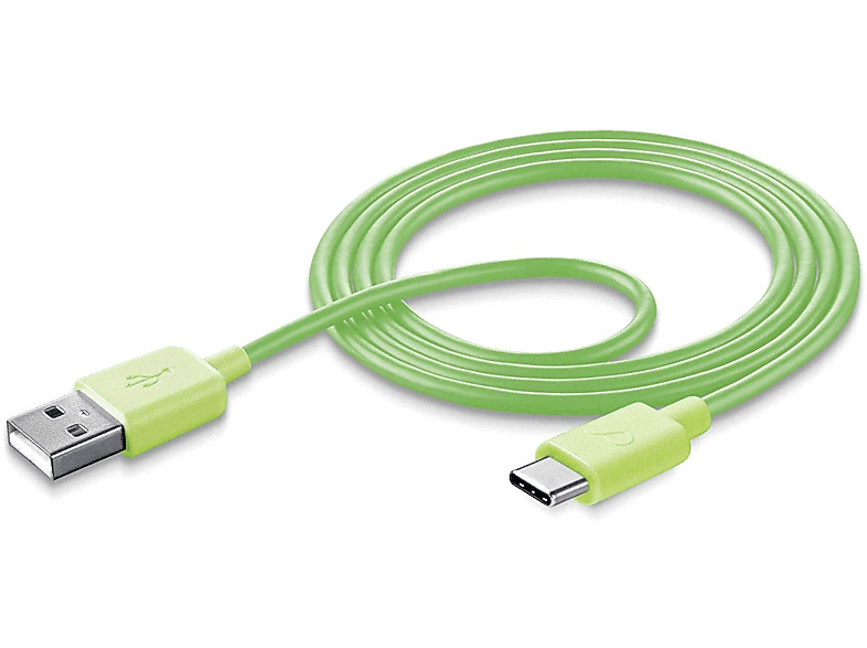 CellularLine USBDATATYCSMART 1 m USB A USB C Verde