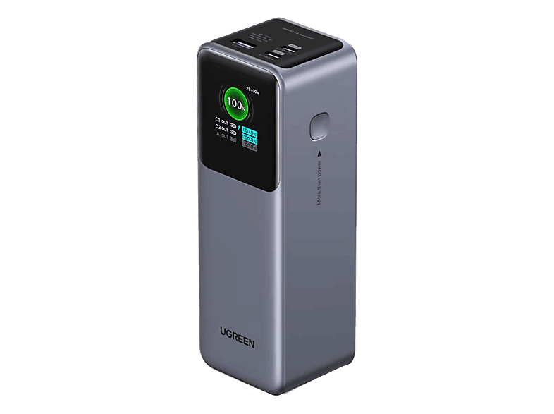 Ugreen UGR35525B Universal 200W Carga Rápida 25000 mAh 2x USB-C 1x USB-A Gris
