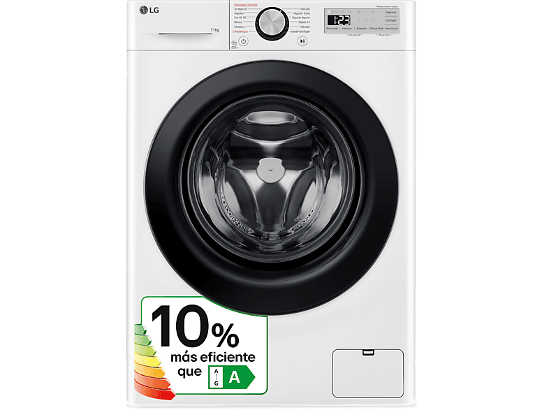 LG F4WR5011A6F 11 kg 1400 rpm 11 programas AI Direct Drive™ Steam™ Blanco