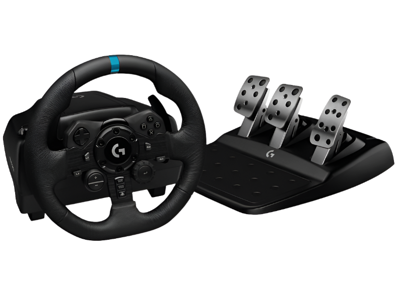 Logitech G923 Para PS5 PS4 PC Pedales Escala 1:1 USB LED Trueforce Negro