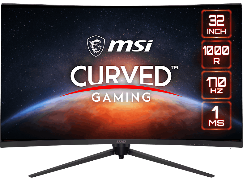 MSI G321CQP E2 Curvo 31.5 WQHD 4 ms VA 170Hz Negro
