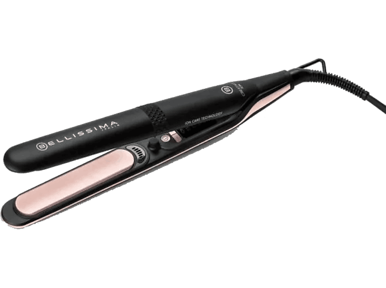 Bellissima Creativity Ion Cerámica 5 temperaturas 150-230°C Calentamiento rápido Negro y rosa