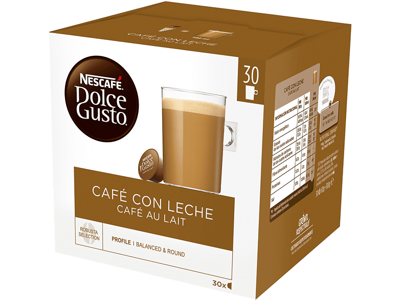 Nescafé Dolce Gusto Magnum Café Leche Robusta 30 Unidades