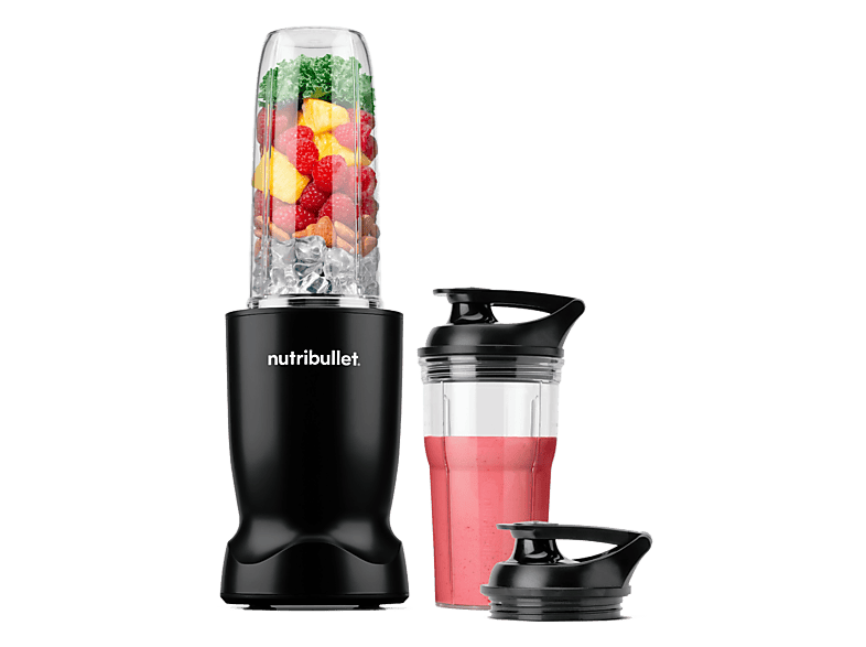 Nutribullet Turbo 1000 Motor 1000 W Batidora personal 0.9 l / 0.5 l Cuchilla acero inoxidable Sin BPA Negro mate