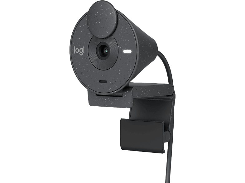 Logitech Brio 300 Full HD Micrófono con reducción de ruido USB-C Corrección de luz Windows Mac Obturador de privacidad Negro