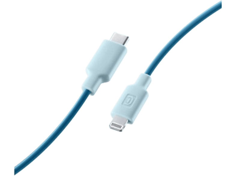 CellularLine Stylecolor Conector de Lightning a  USB - C 1 m Azul