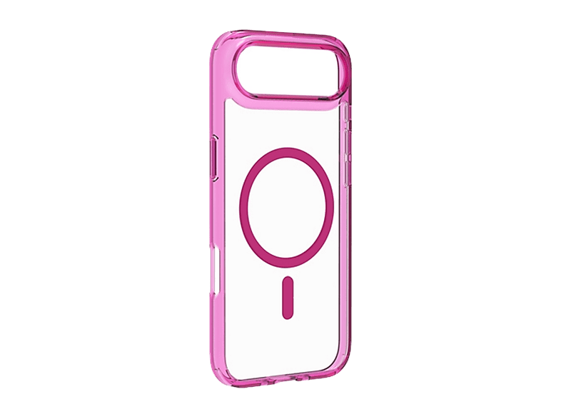 CellularLine ICONIC MAG Para iPhone 17 Air Ultrarresistente MagSafe Rosa y Transparente