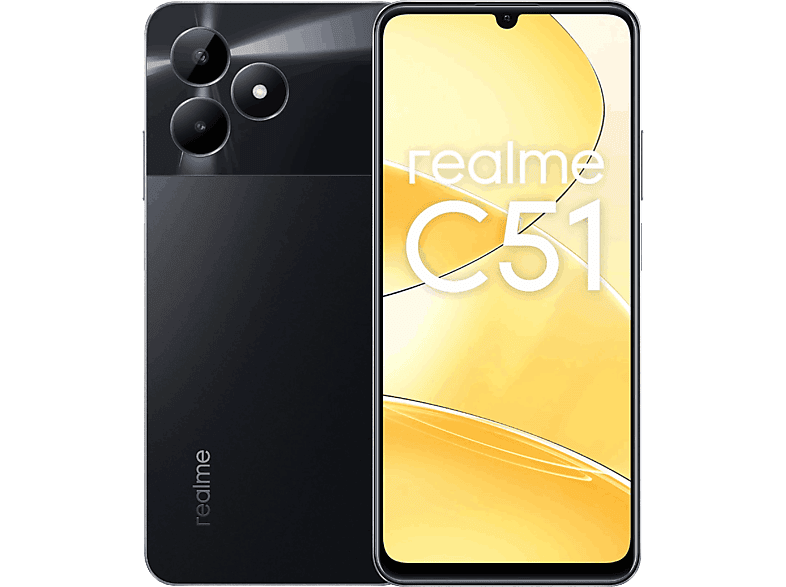 realme C51 Negro 256GB 6GB RAM 6.74 HD 90Hz Unisoc Tiger T61 Carga rápida 33W Android