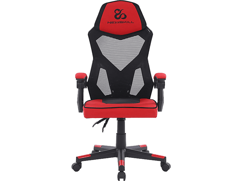 Newskill Gaming Eros Tela Roja Ergonómica Reposabrazos Altura ajustable Rojo