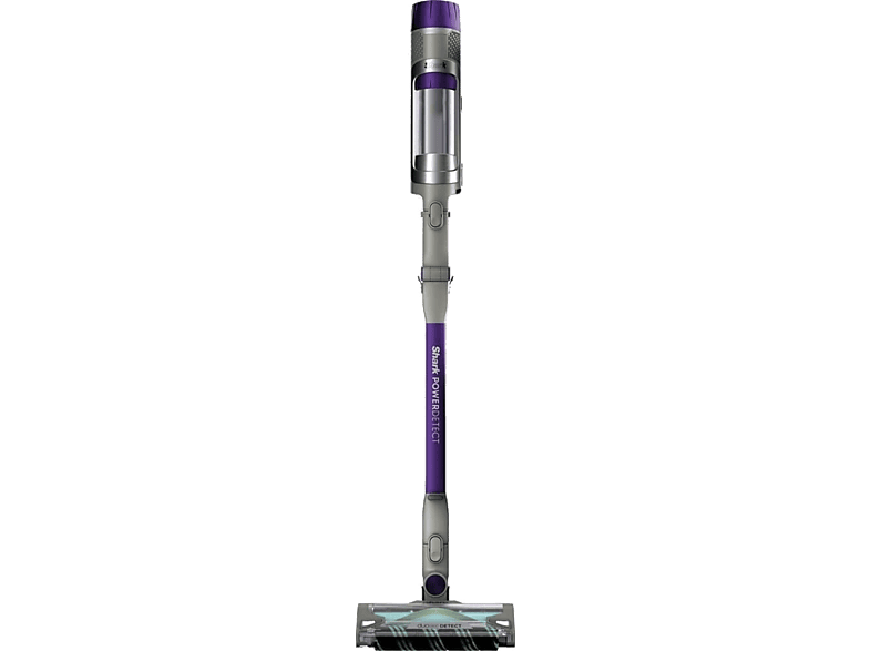 Shark PowerDetect IP1251EUT 380 W 70 min Autonomía 3 Velocidades Pantalla LED Tubo Flexible Gris/Púrpura