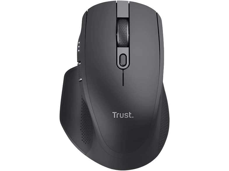 Trust Ozaa+ Inalámbrica 3200 DPI Multidispositivo Botones Silenciosos 2 Ruedas de Desplazamiento Negro