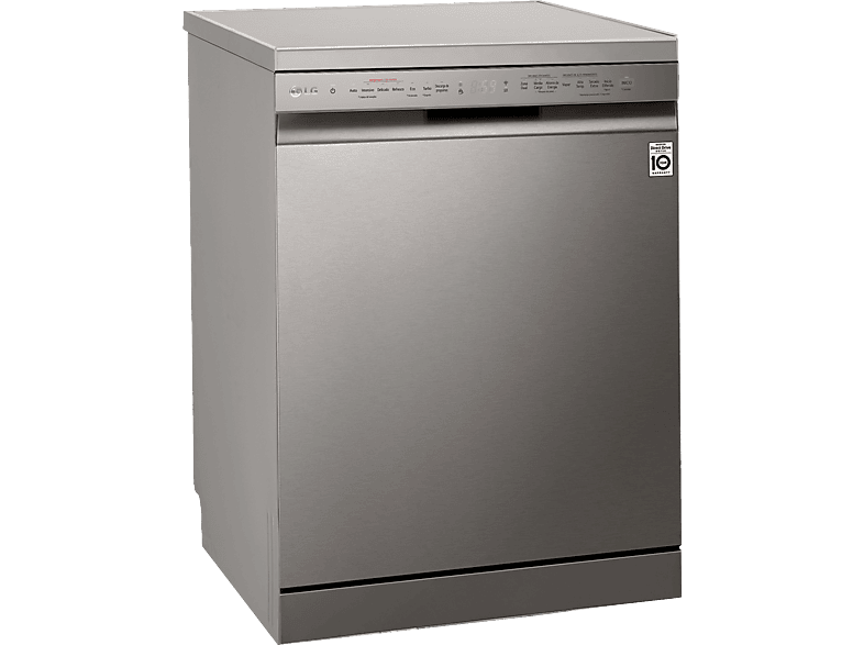 LG DF365FPS 14 servicios 10 programas 60 cm Lavado a vapor Tercera bandeja Truesteam™ QuadWash™ Acero inoxidable Antihuellas