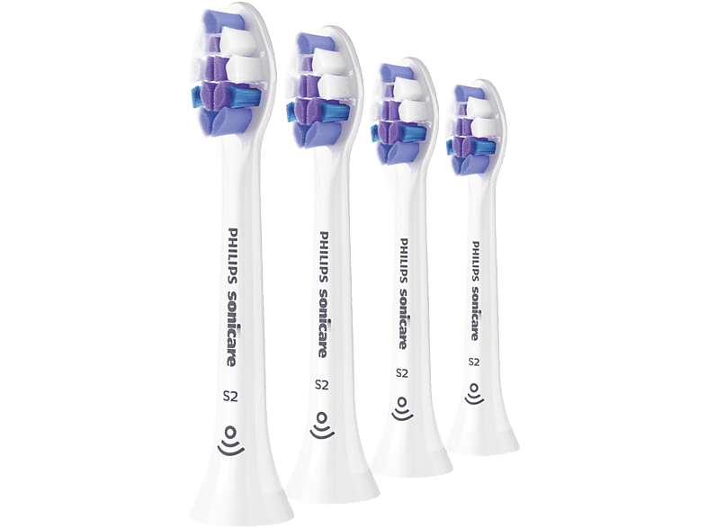 Philips Sensitive HX6054/87 Philips Sonicare 4 Cabezales de recambio Control antiplaca S2 Sensitive Blanco