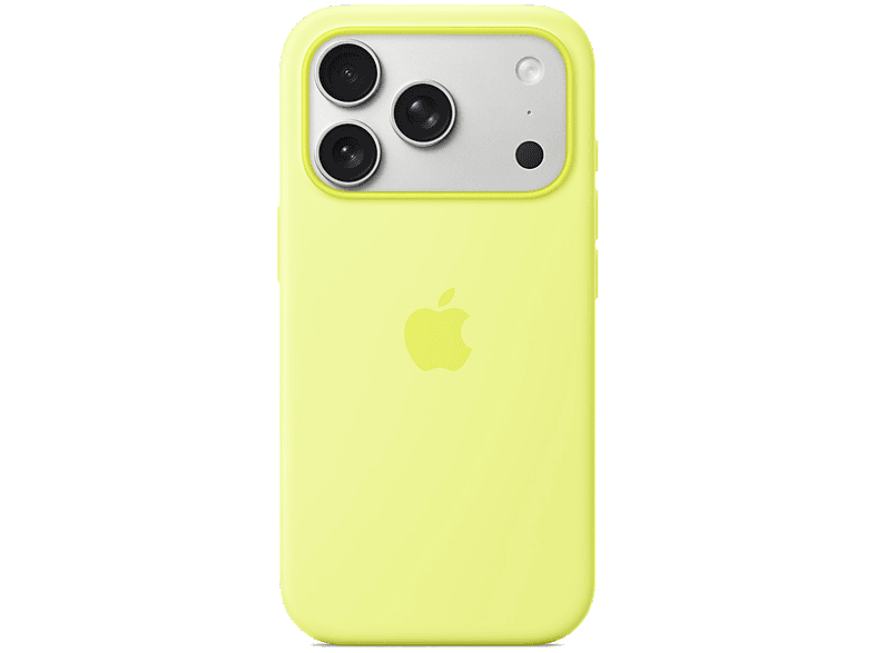 Apple Funda de silicona con MagSafe Para iPhone 17 Pro Max Compatible con correa Crossbody Amarillo neón