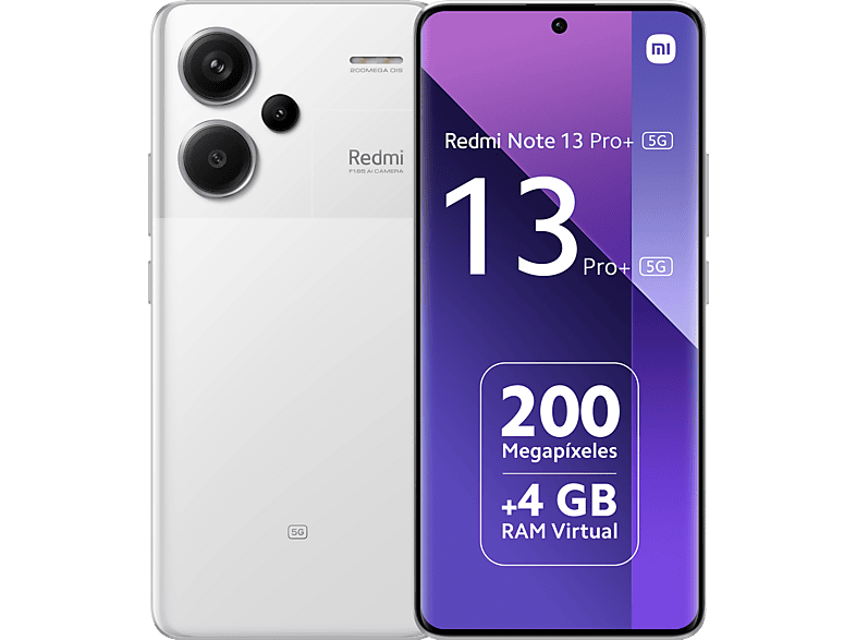 Xiaomi Redmi Note 13 Pro+ 5G Moonlight White 256 GB 8 GB RAM 6.67 AMOLED 1.5K MediaTek Dimensity 7200 5000 mAh Android