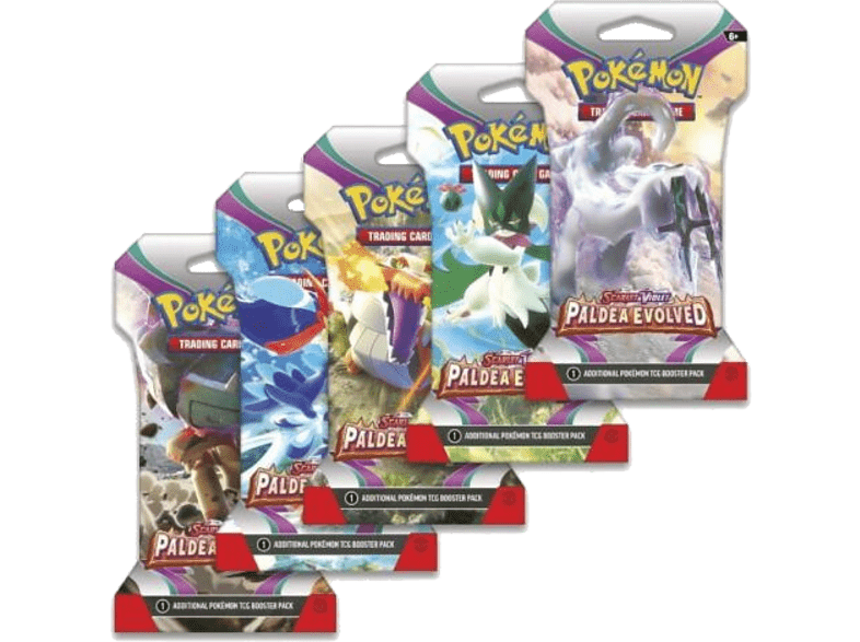 Magicbox  Pokémon TCG Scarlet & Violet 01 Sleeved Booster Cartas coleccionables 10 tarjetas Aleatorio (Inglés)