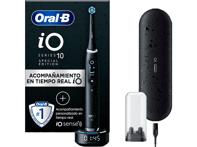 Oral-B iO 10 Guía a tiempo real 7 Modos Sensor de presión Cosmic Black