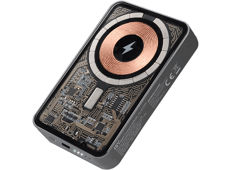 ISY ITP-10000 10000 mAh USB Tipo-C input y output Transparente