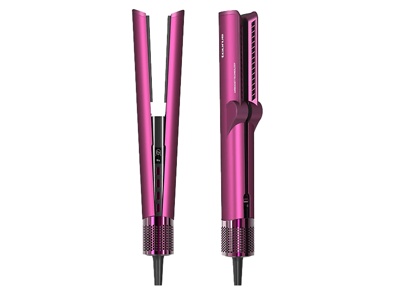Taurus Slimlook Duo 1200 W 4 temperaturas 2 velocidades Iónico Pantalla LCD Cabello húmedo y seco Autolimpieza Fucsia