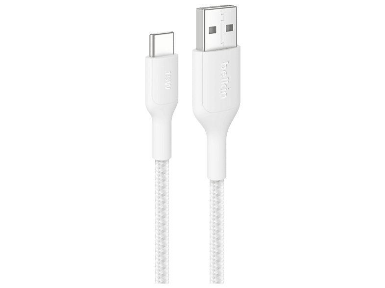 Belkin CAB022hq2M 2m USB-A a USB-C 15W Universal Blanco