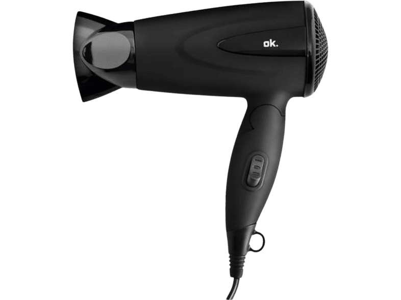 OK OHD 1222 B 1200 W Temperatura ajustable 2 Velocidades  50/60 Hz Negro