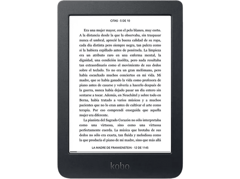 Kobo Nia 6 8 GB Para eBook 212ppp ComfortLight Negro