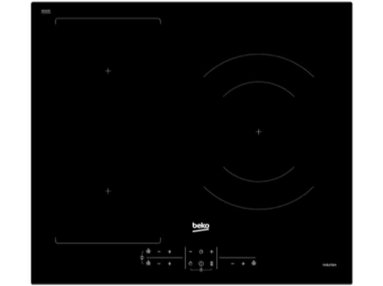 Beko HII63201FMT 3 zonas Zona grande 32 cm Flexizone 60 cm Negro