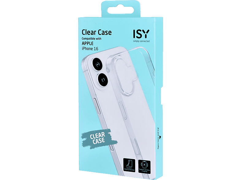 Isy ISC 1045 Compatible con iPhone 16 Resistente a Golpes Transparente