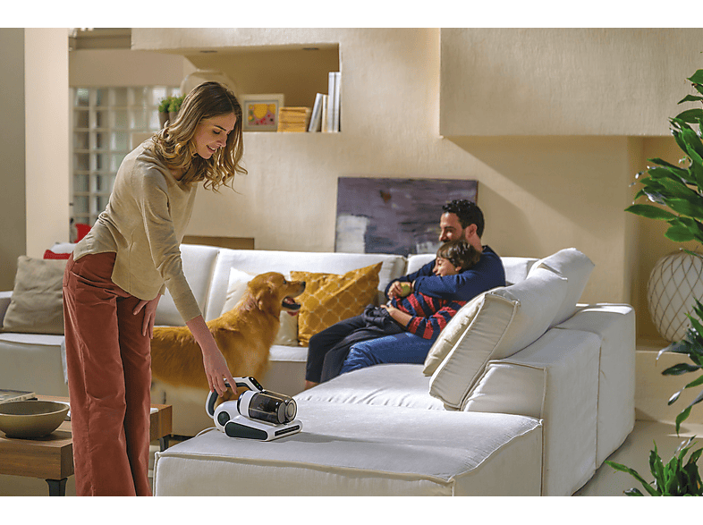 Hoover ULTRAVORTEX 2.0 Cable 5m 400 W 0.6 l Especial Colchones Sensor de Polvo Antiácaros Antibacterías Luz UV-C,Blanco