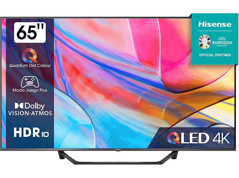 Hisense 65A7KQ Smart TV UHD 4K Quantum Dot Colour Dolby Vision Dolby Atmos Modo juego plus AirPlay Control por voz
