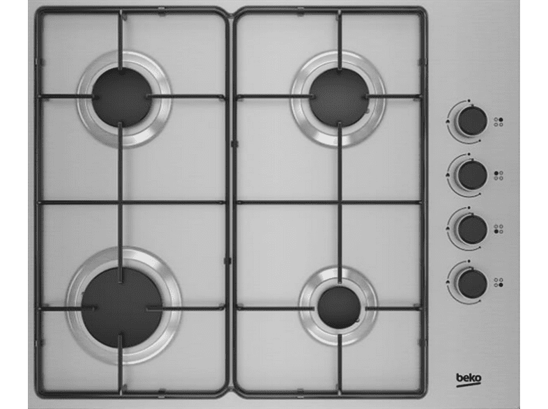 Beko HIGG 64103 SX Gas Butano (opc. G. Natural) 4 quemadores Inox