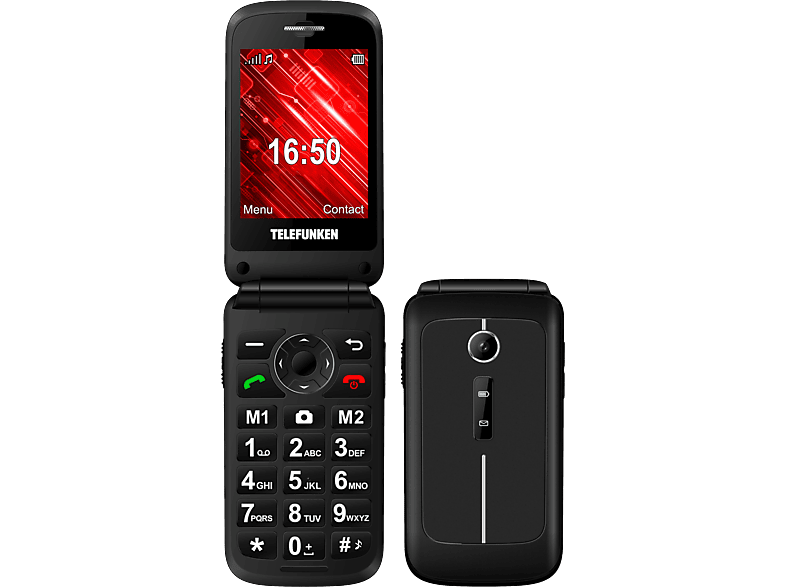 Telefunken S430 Negro 32MB RAM 2.8 TFT Teclas grandes