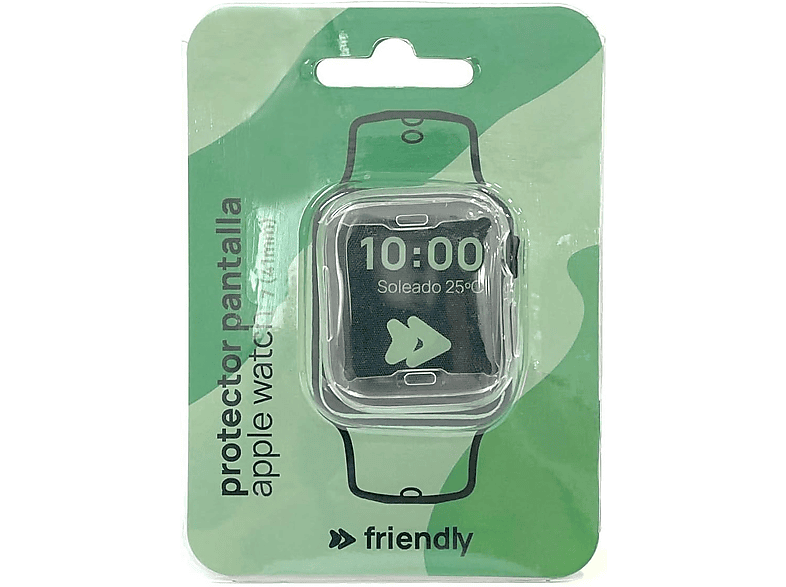 Friendly License FRPAW001 Compatible con Apple Watch 7 41 mm Cristal Templado Transparente