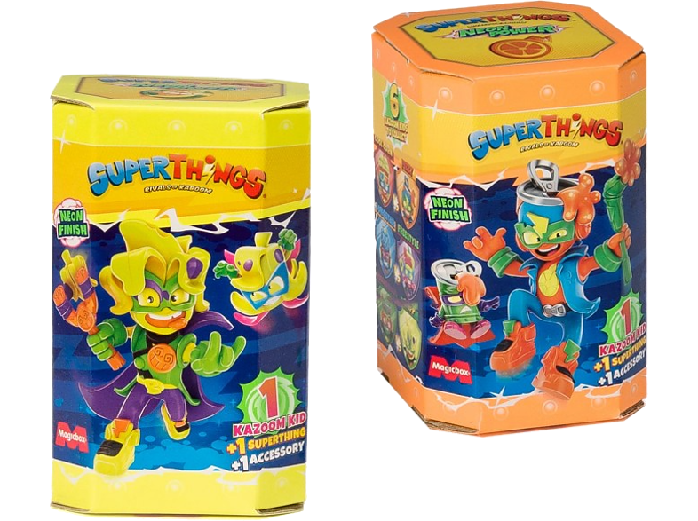 Magicbox Superthings Neon Power Serie Kazoom Kid 3cm Multicolor