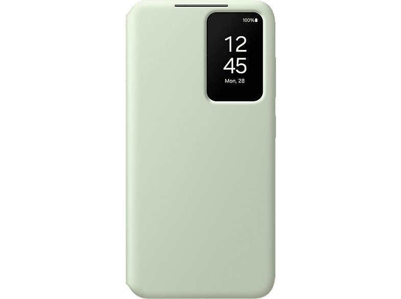Samsung Para Galaxy S24 Tapa de libro Smart Clear View Wallet Verde