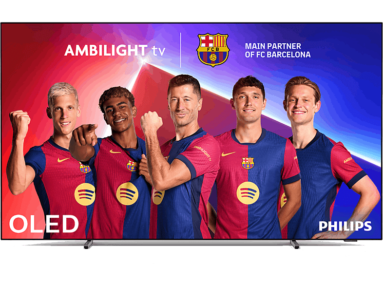 Philips 77OLED769/12 UHD 4K Philips P5 Smart TV DVB-T2 (H.265) Ambilight Titan OS Metálico