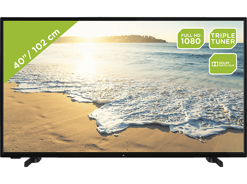 ok. OTV 40F-5022V Full-HD DVB-T2 (H.265) Media Player Negro