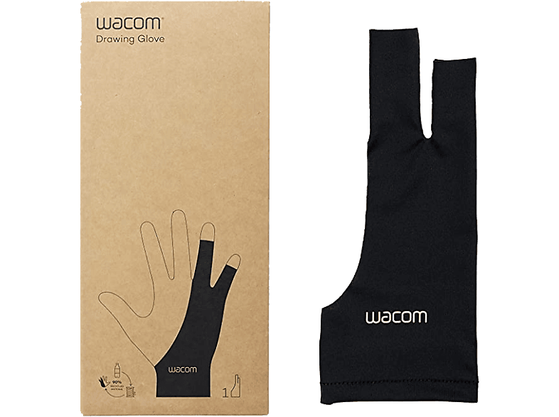 Wacom Para pantalla tableta gráfica Diestros y Zurdos Poliéster Negro