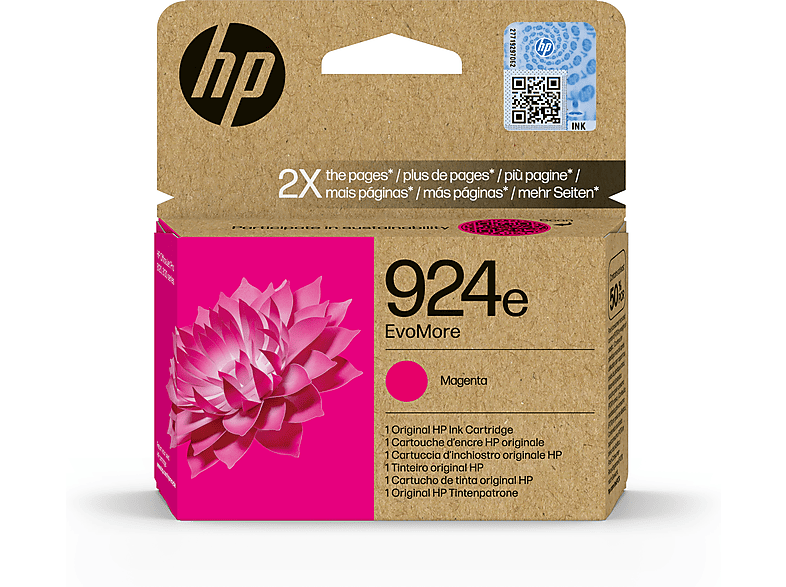 Cartucho de Tinta Original HP EvoMore 924e magenta