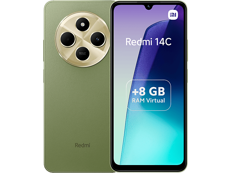 Xiaomi Redmi 14C Verde 256GB 8GB RAM 6.88 HD+ MediaTek Helio G81 Ultra 5160mAh Android